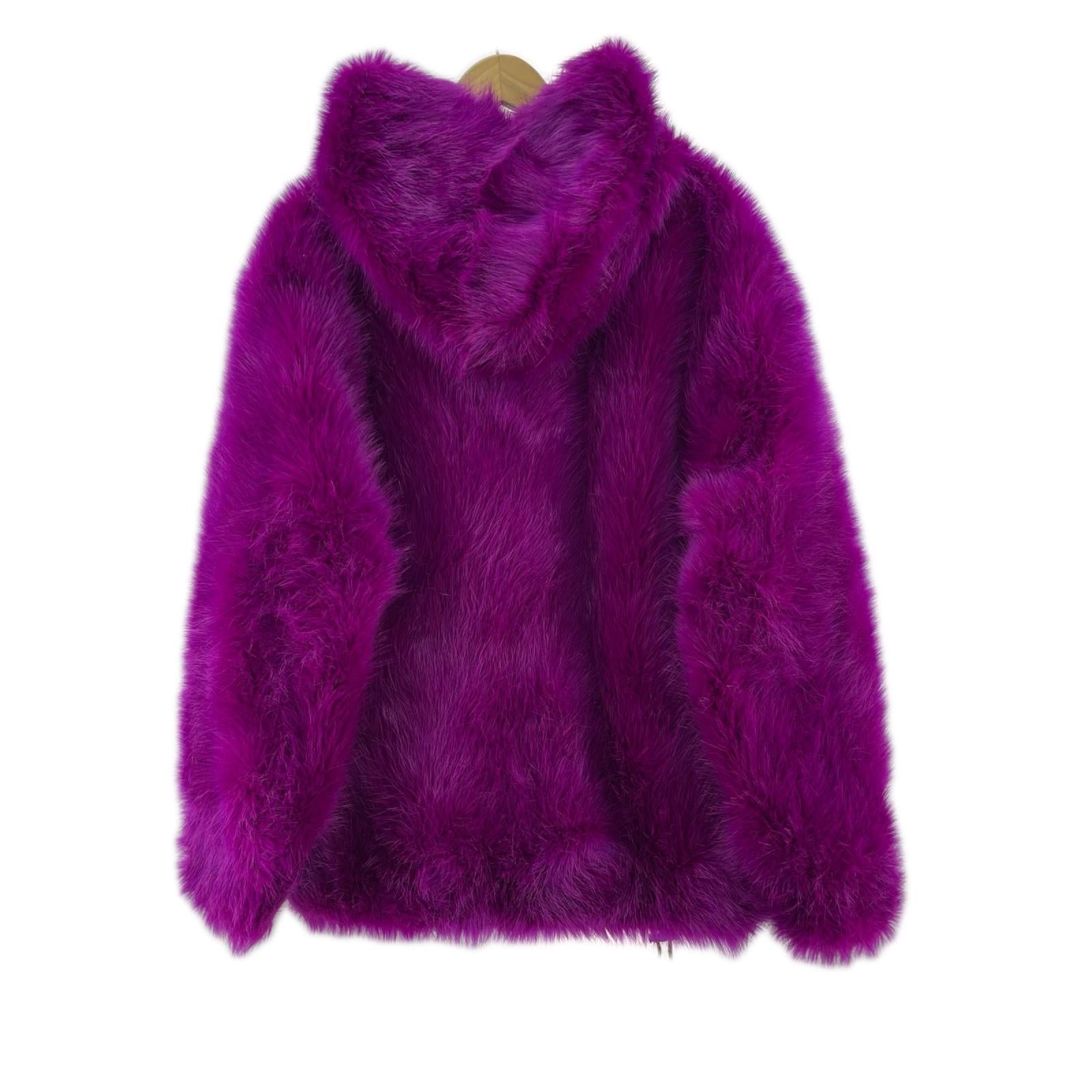 その他トップス STELLA McCARTNEY Adan Hooded Faux Fur Coat 紫 (S) S パープル