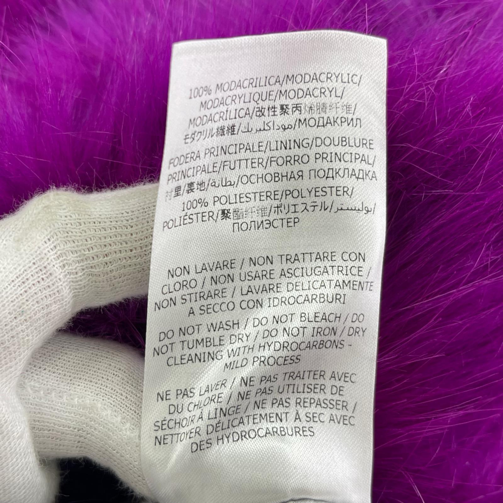 その他トップス STELLA McCARTNEY Adan Hooded Faux Fur Coat 紫 (S) S パープル