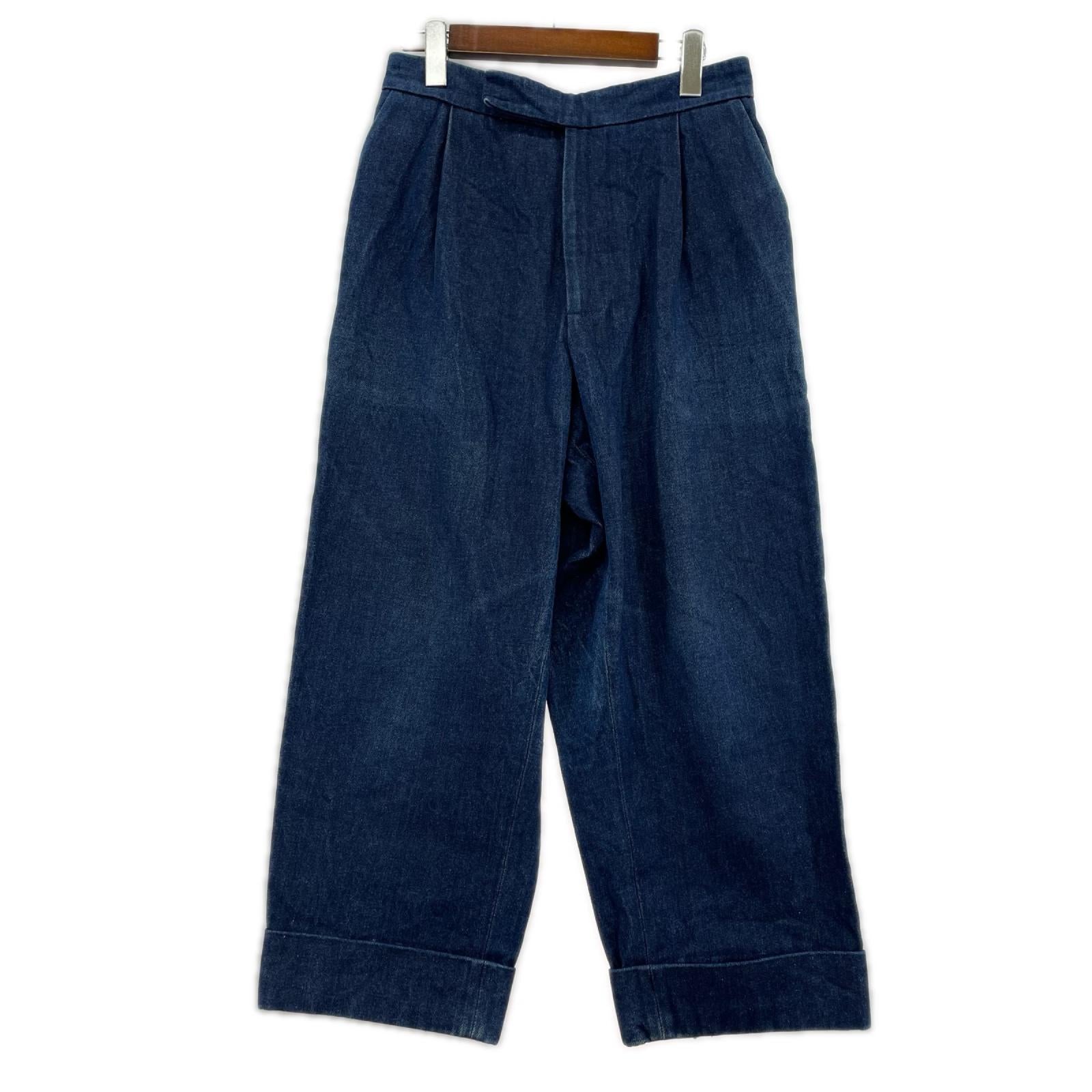 デニムパンツ J.W.Anderson ﾊﾞｷﾞｰﾃﾞﾆﾑﾊﾟﾝﾂ ｲﾝﾃﾞｨｺﾞ 28 ブルー