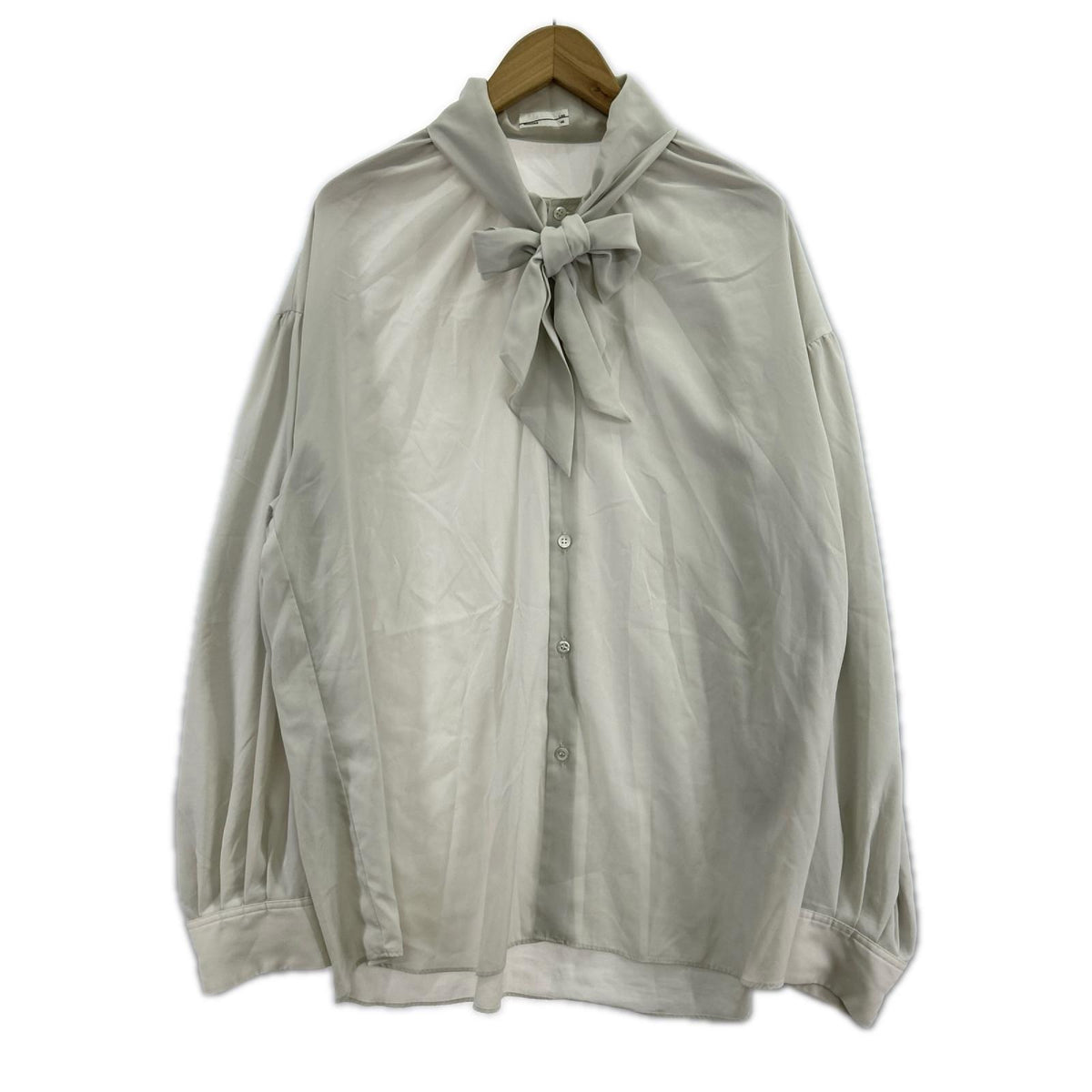 長袖シャツ 22SS GATHER BOW COLLAR SHIR 46