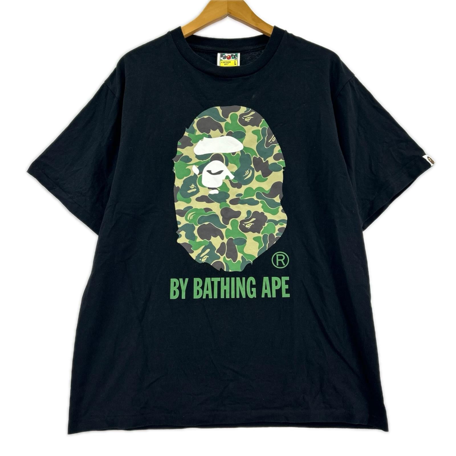 半袖Ｔシャツ ﾋﾞｯｸﾞﾌｪｲｽﾛｺﾞTEE 黒 (L) L ブラック
