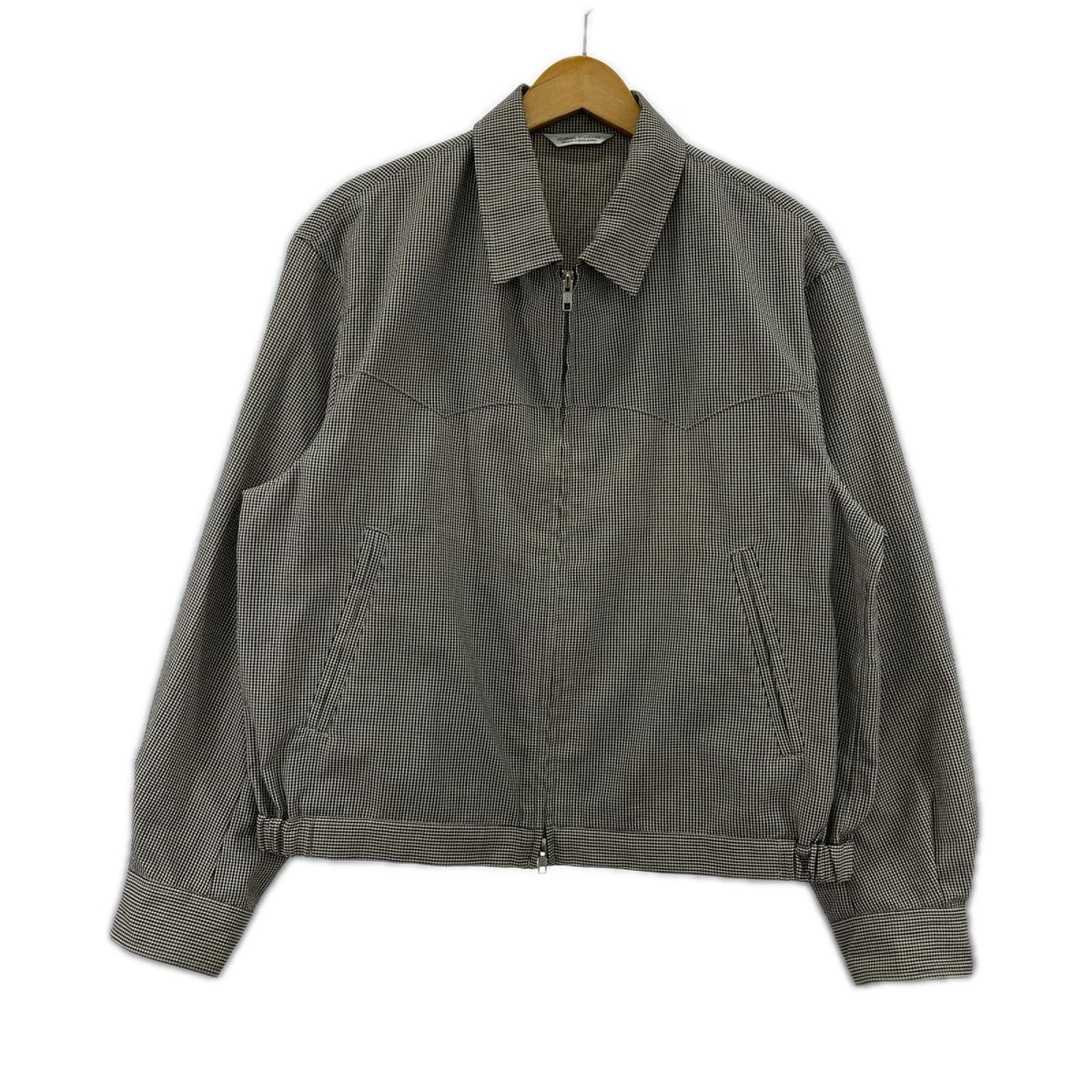 ジャケット ｳｴｽﾀﾝﾖｰｸ ﾁｪｯｸﾌﾞﾙｿﾞﾝ 白黒 M