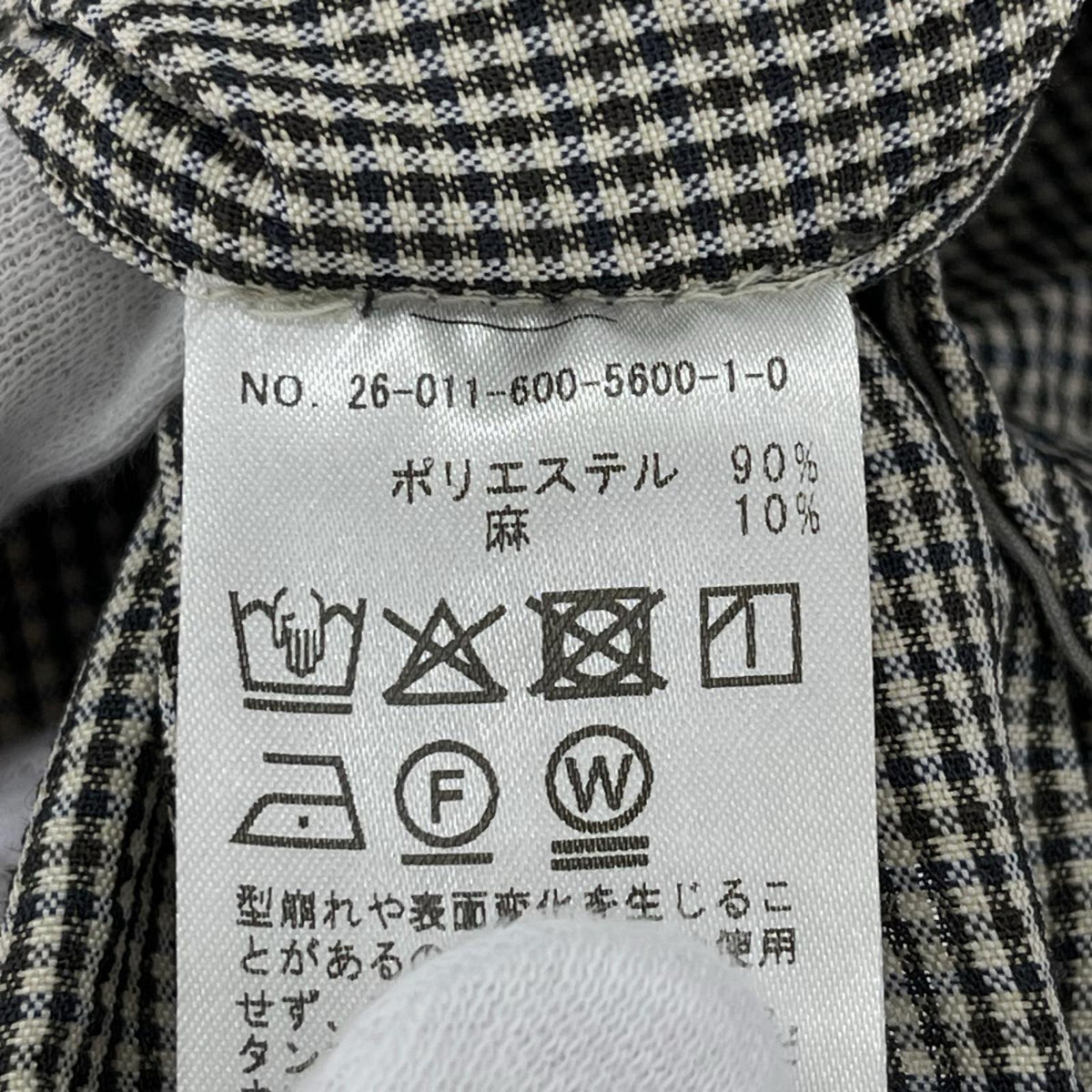 ジャケット ｳｴｽﾀﾝﾖｰｸ ﾁｪｯｸﾌﾞﾙｿﾞﾝ 白黒 M