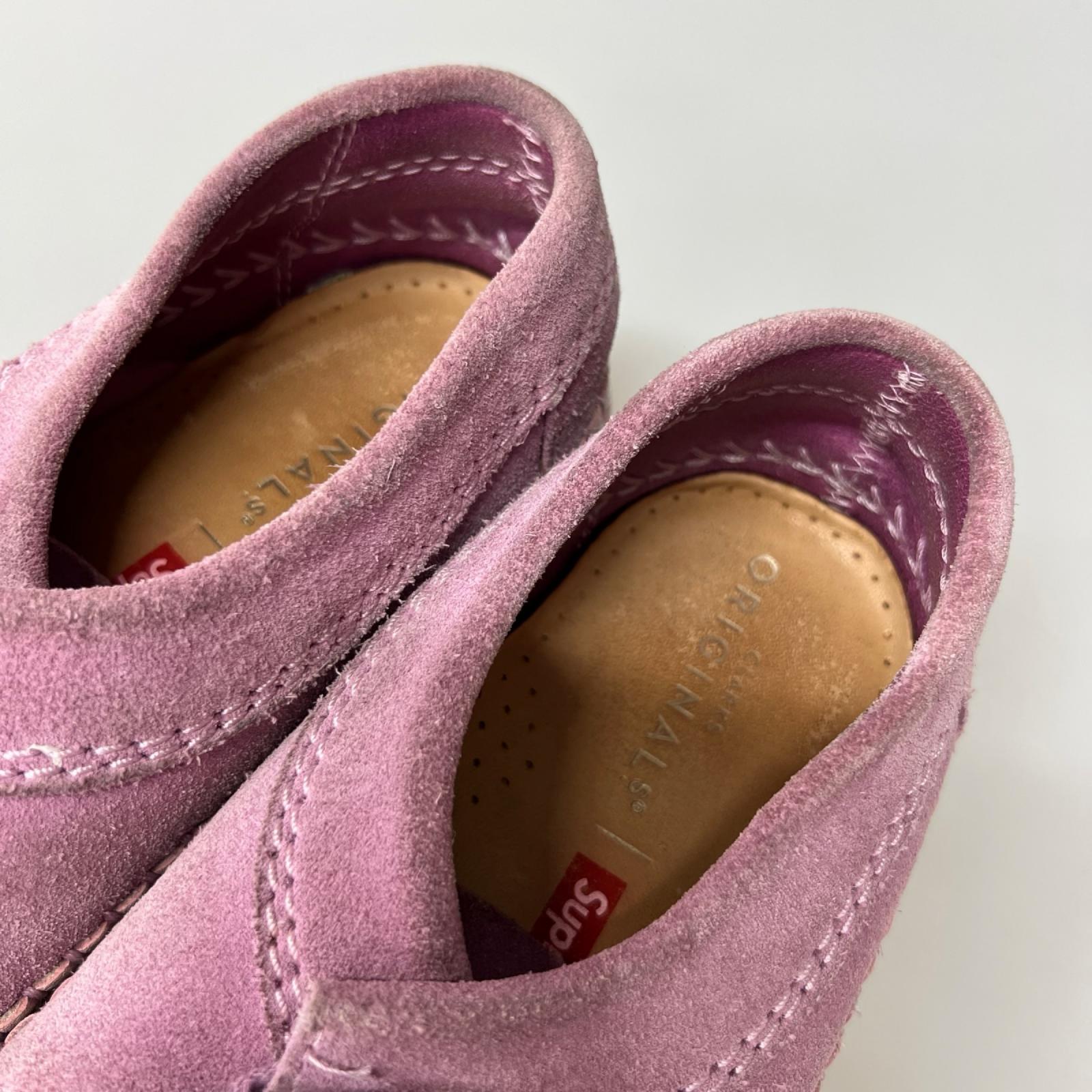 シューズ ×CLARKS WEAVER 紫 26cm
