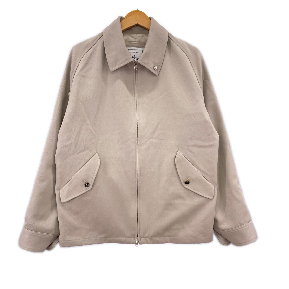 ジャケット Whiteley&Green ｳｰﾙｷｬﾊﾞﾘｰﾂｲﾙｽｲﾝｸﾞﾄｯﾌﾟ 38 ベージュ