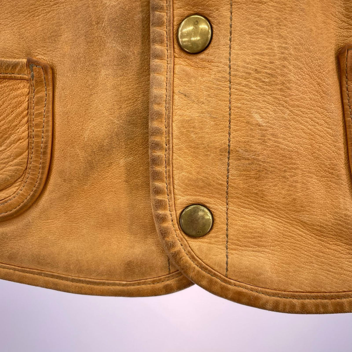 レザージャケット HIGH LARGE LEATHERS ﾍﾞｽﾄ ﾍﾞｰｼﾞｭ（40） 40 ベージュ
