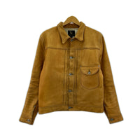 レザージャケット HIGH LARGE LEATHERS 1st Type ﾍﾞｰｼﾞｭ（40） 40 ベージュ
