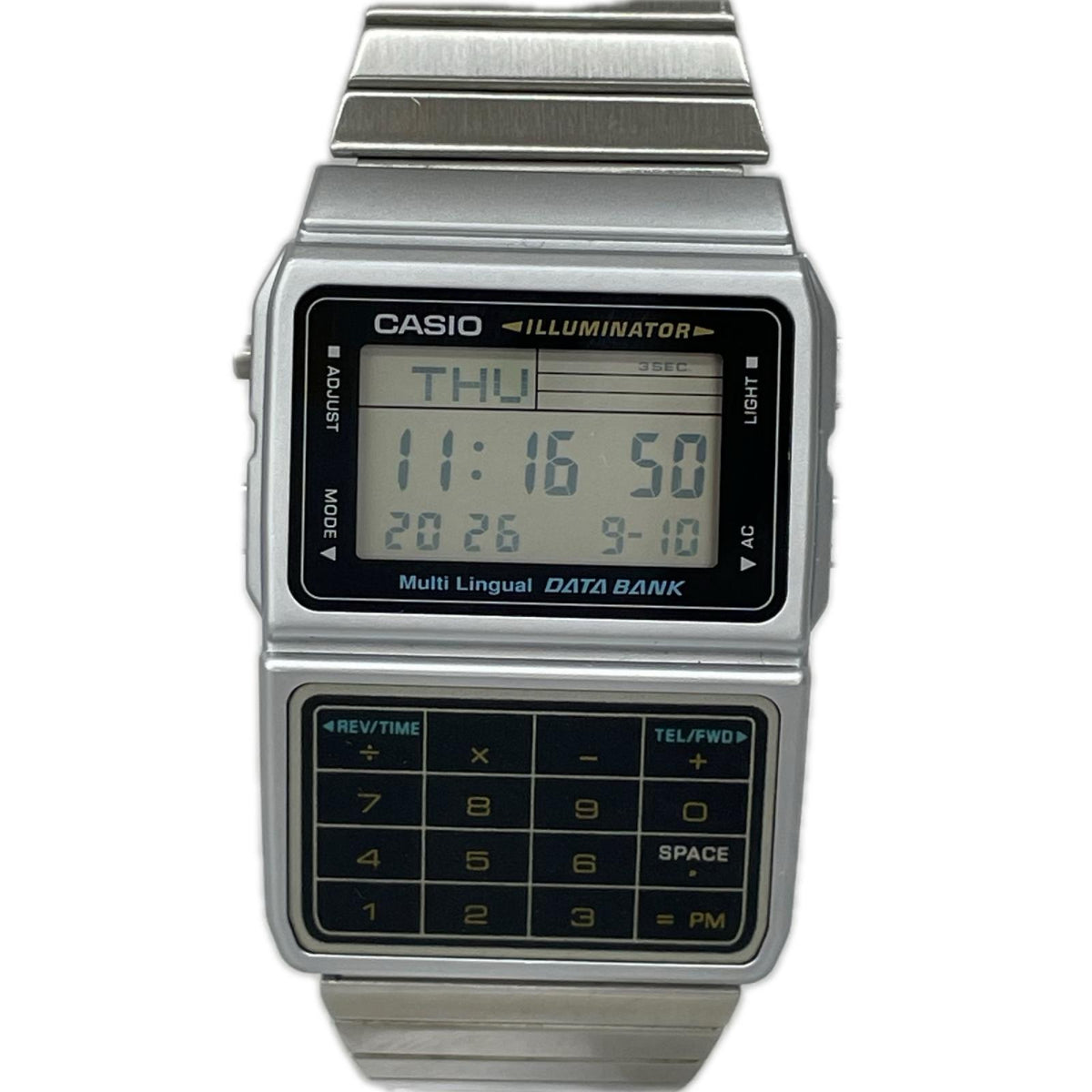 腕時計 DATA BANK シルバー