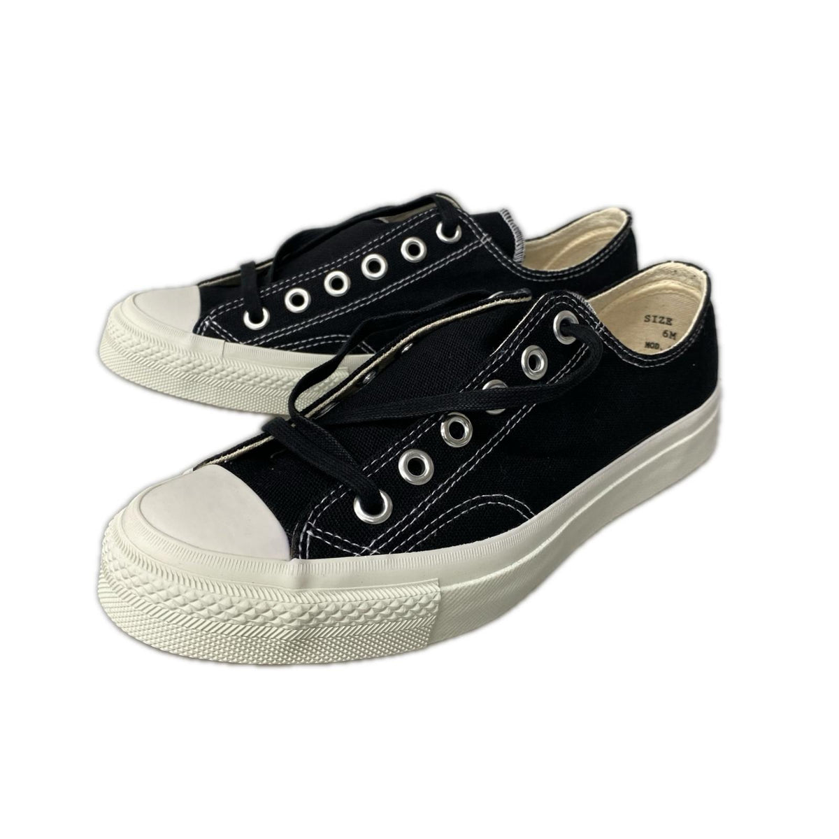 スニーカー R.C.A.F US ARMY ｷｬﾝﾊﾞｽｽﾆｰｶｰ 6M 黒 ブラック