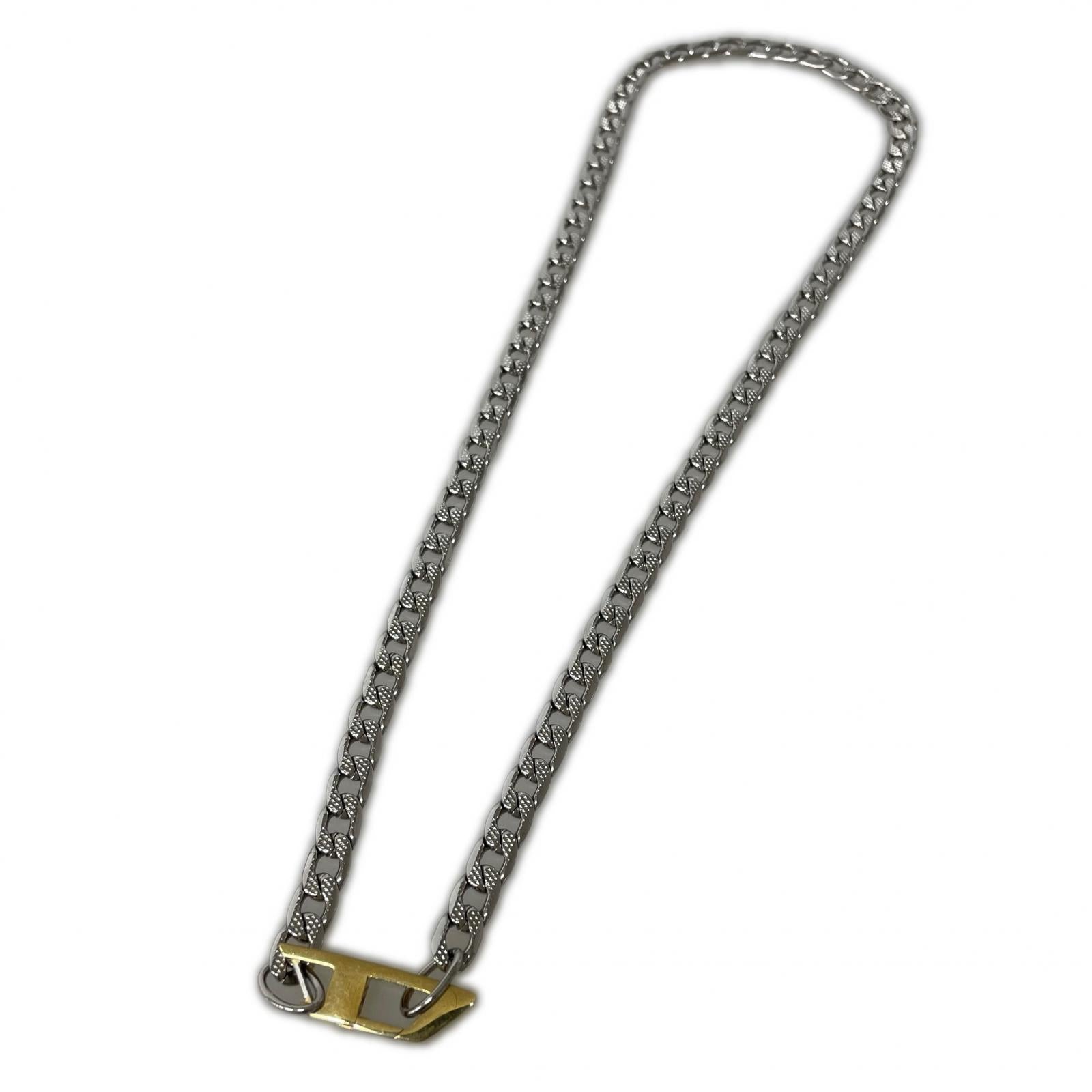 ネックレス Dlogo steel シルバー