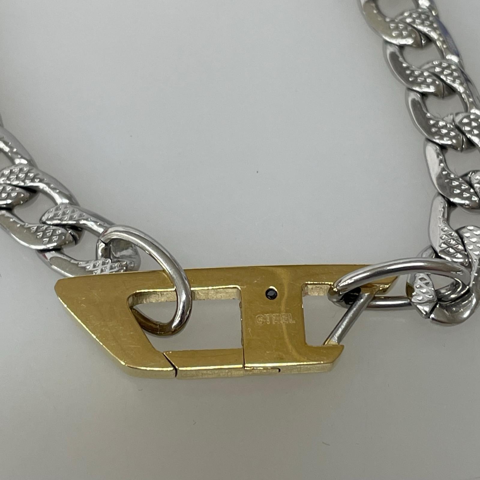 ネックレス Dlogo steel シルバー