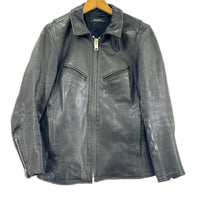レザージャケット RUDE GALLERY ｼｰﾌﾟｽｷﾝ ｼﾝｸﾞﾙﾚｻﾞｰｼﾞｬｹｯﾄ ブラック