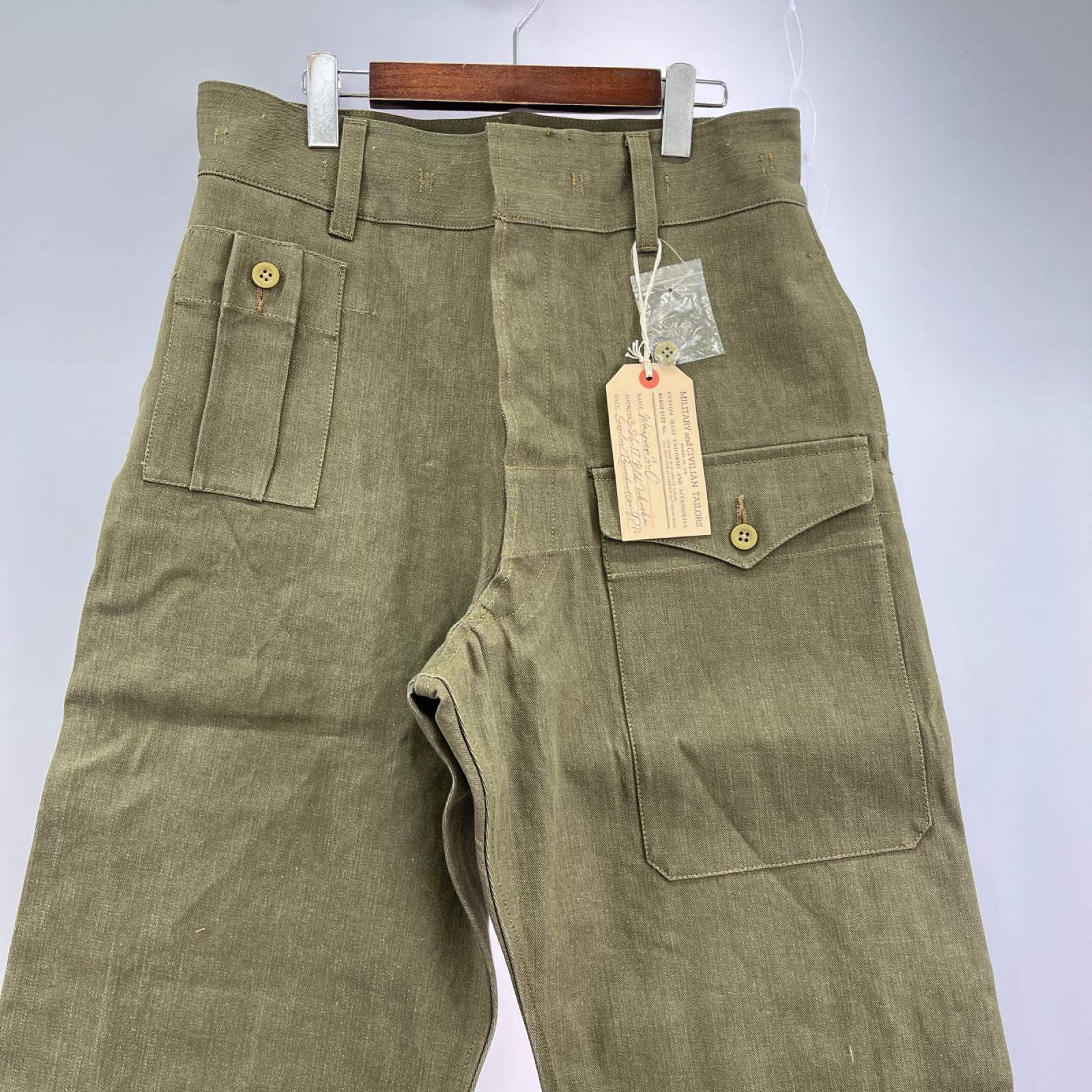 パンツ British Army Green Denim Trousers グリーン