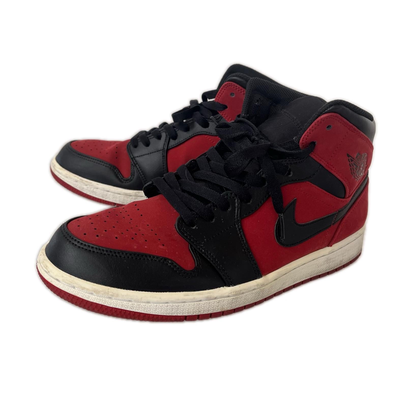 スニーカー AIR JORDAN 1 MID 赤 28cm 28cm (US10 UK9 1/2 EU46)