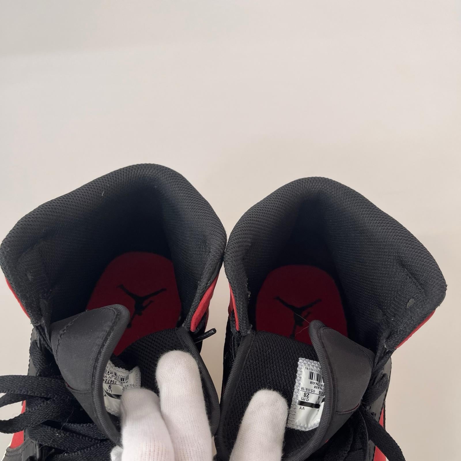 スニーカー AIR JORDAN 1 MID 赤 28cm 28cm (US10 UK9 1/2 EU46)
