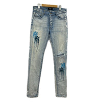 デニムパンツ MA Stencil Jeans ﾍﾟｲﾝﾄ 34 ブルー
