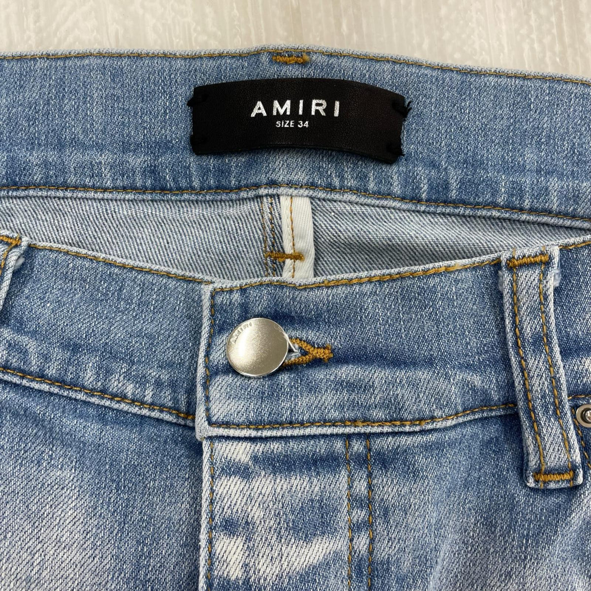 デニムパンツ MA Stencil Jeans ﾍﾟｲﾝﾄ 34 ブルー