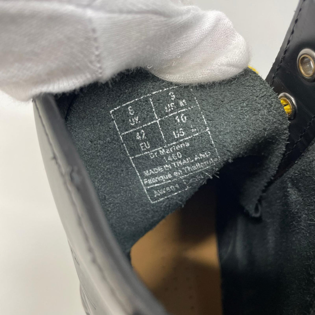 ブーツ 1460 8ﾎｰﾙ ｽﾑｰｽﾚｻﾞｰ (UK8) 26.5cm (US8 1/2 UK8 EU43) ブラック