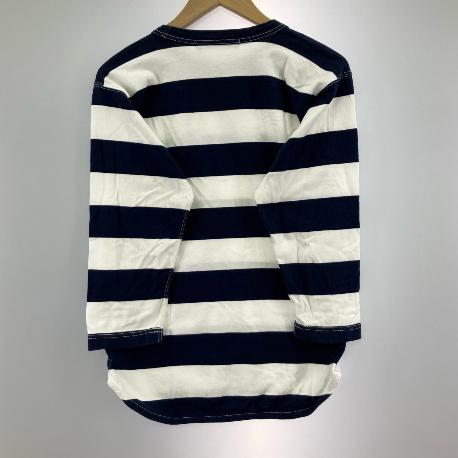 半袖Ｔシャツ 太ボーダー 七分袖 S