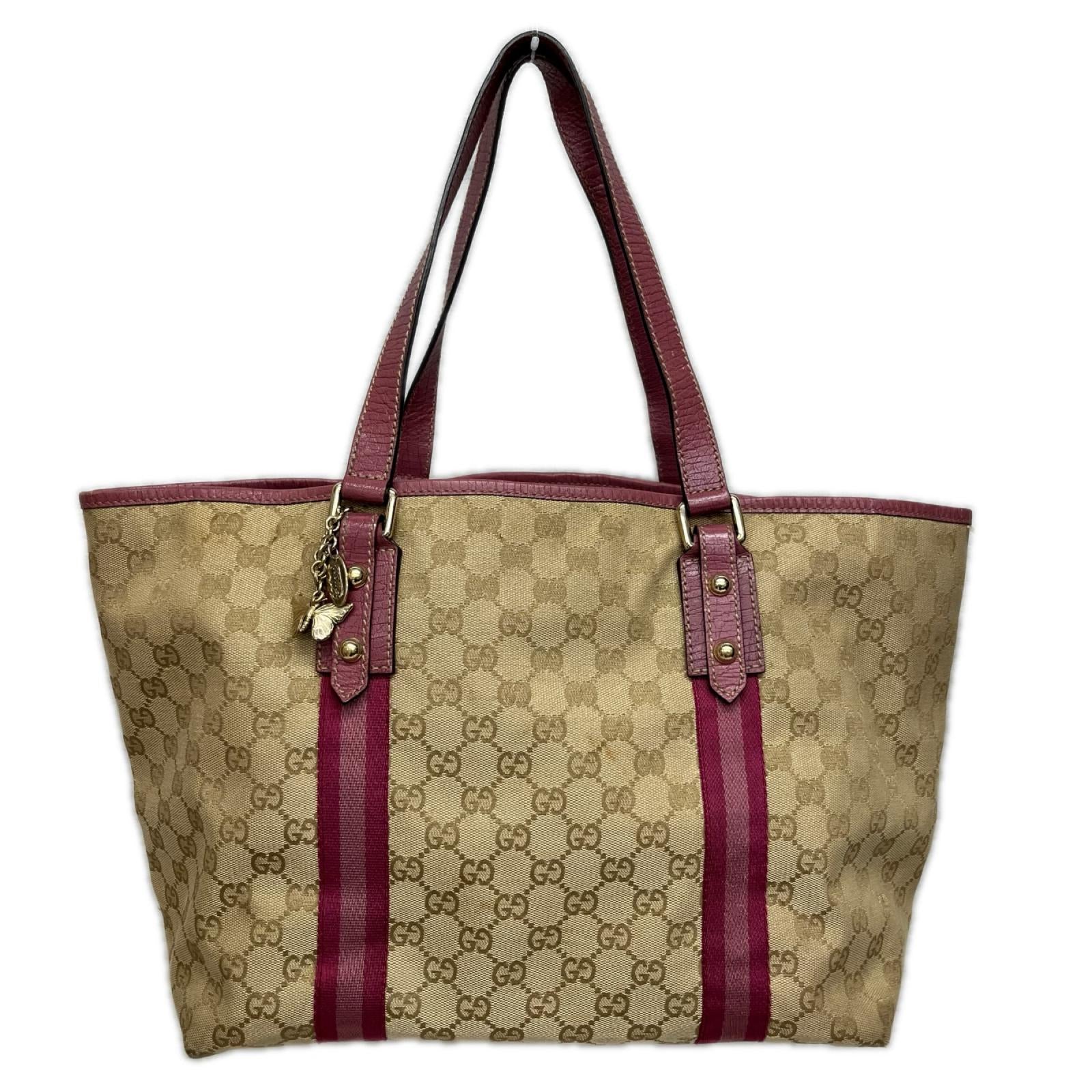 GUCCI 139260 GGキャンバス トートバッグ ピンクベージュ