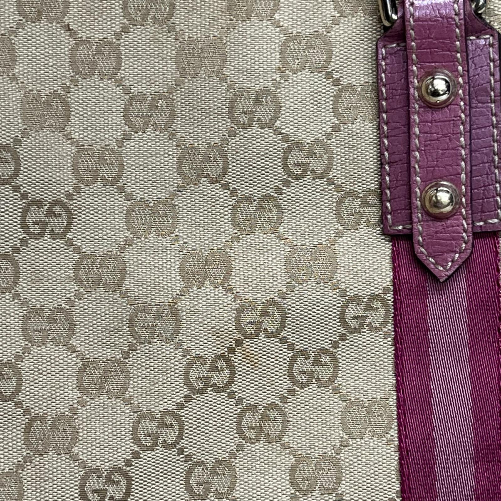 GUCCI 139260 GGキャンバス トートバッグ ピンクベージュ