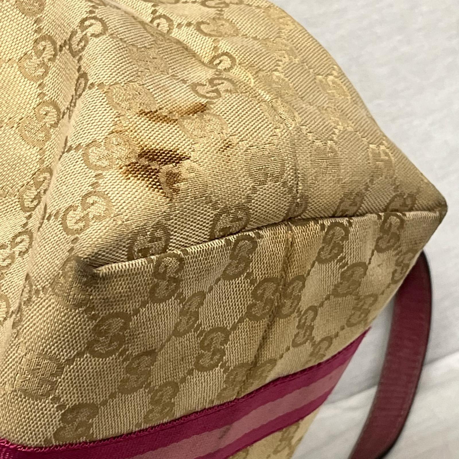 GUCCI 139260 GGキャンバス トートバッグ ピンクベージュ