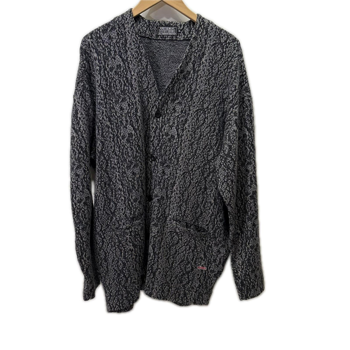 カーディガン 25AW SPEAK NO EVILﾜｯﾍﾟﾝ ｶｰﾃﾞｨｶﾞﾝ ｸﾞﾚｰ (XL) LL グレー