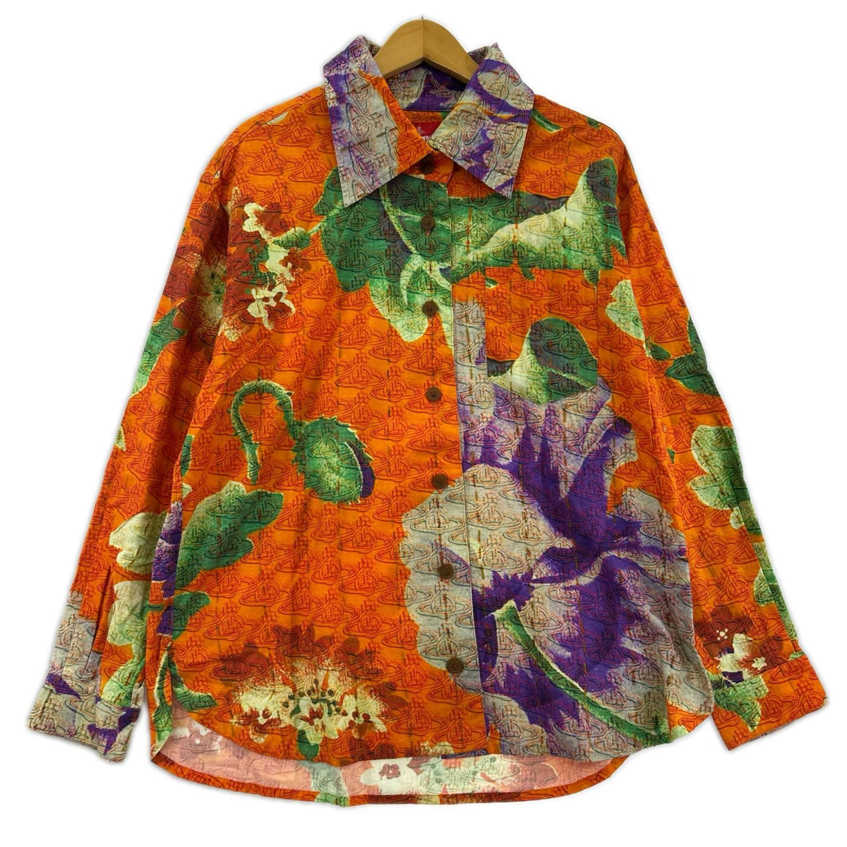 長袖シャツ Vivienne Westwood red label ﾛｼｱﾝﾌﾛｰﾗﾙﾋﾞｯｸﾞｼｬﾂ 00 ﾏﾙﾁ マルチカラー