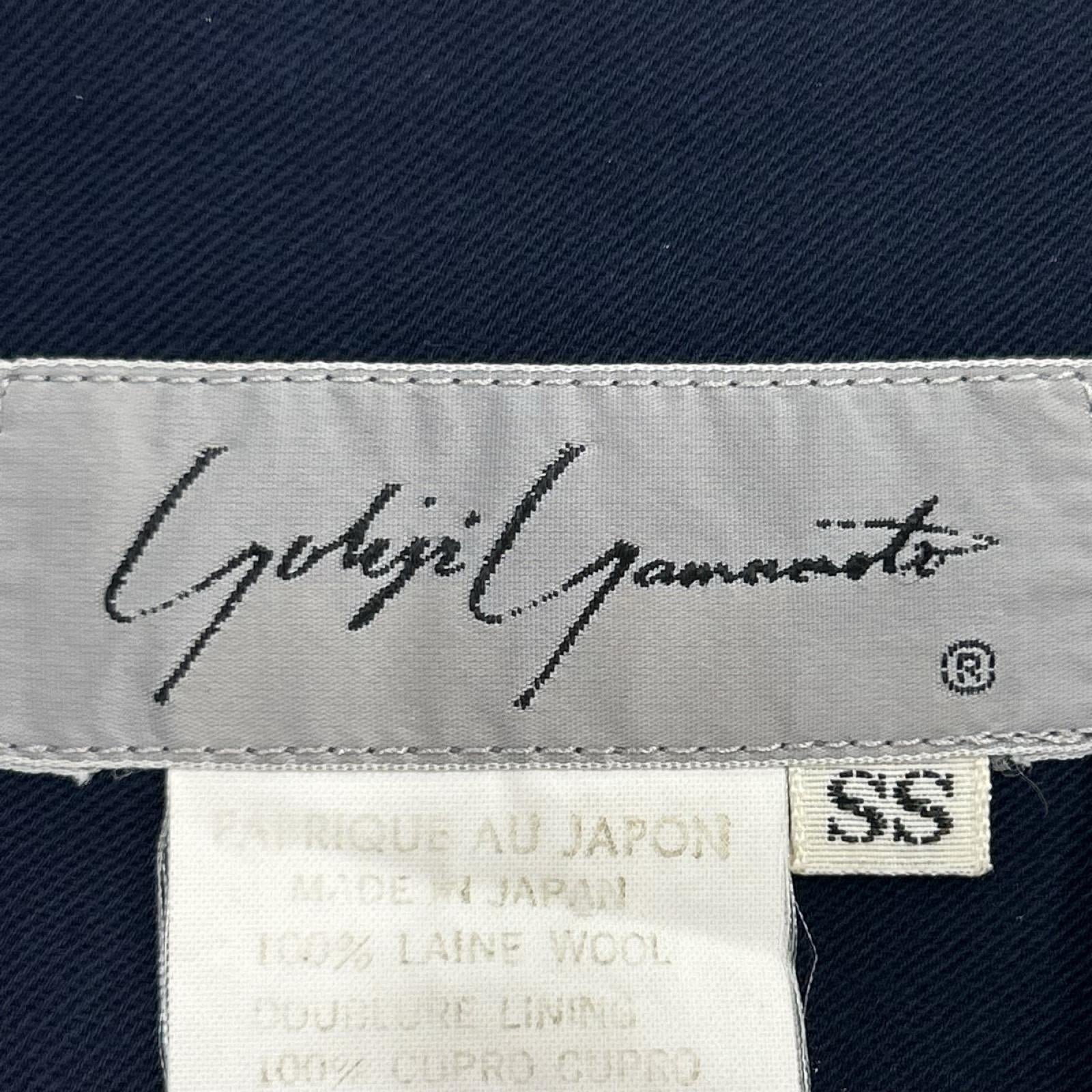 スカート 80s~ Yohji Yamamoto ｳｰﾙｷﾞｬﾊﾞｽｶｰﾄ SS 紺 SS ネイビー