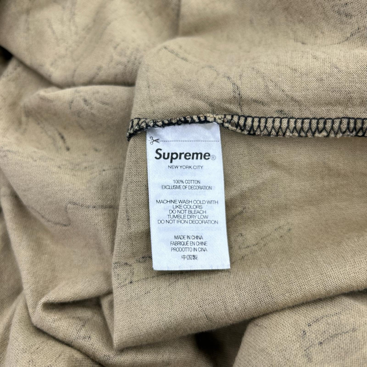 半袖Ｔシャツ TREE CAMO SMALL LOGO TEE L カーキ