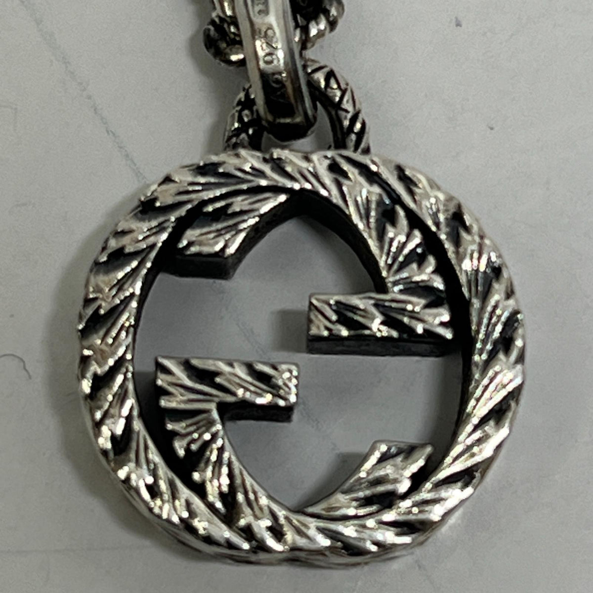 GUCCI/ｲﾝﾀｰﾛｯｷﾝｸﾞ/ｼﾙﾊﾞｰ/ﾈｯｸﾚｽ