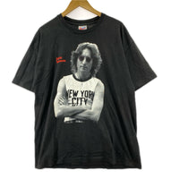 半袖Ｔシャツ 90s john lenon 1991 Tee ﾌﾞﾗｯｸ ブラック
