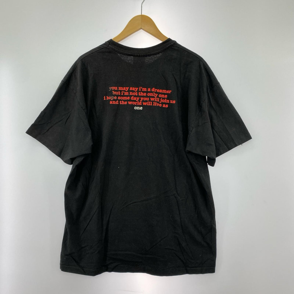 半袖Ｔシャツ 90s john lenon 1991 Tee ﾌﾞﾗｯｸ ブラック