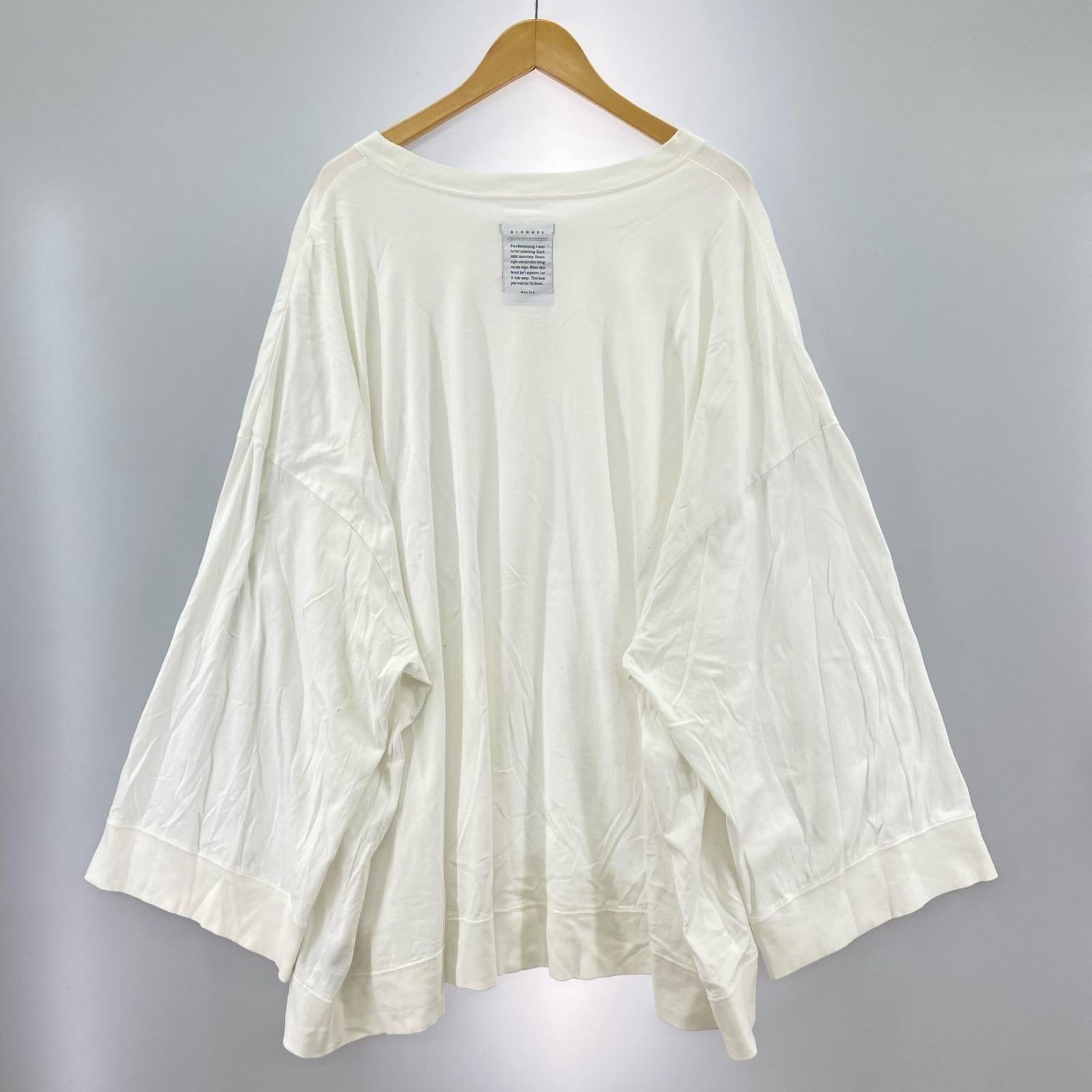 半袖Ｔシャツ BISHOOL ｵｰﾊﾞｰｻｲｽﾞTee ﾎﾜｲﾄ ホワイト