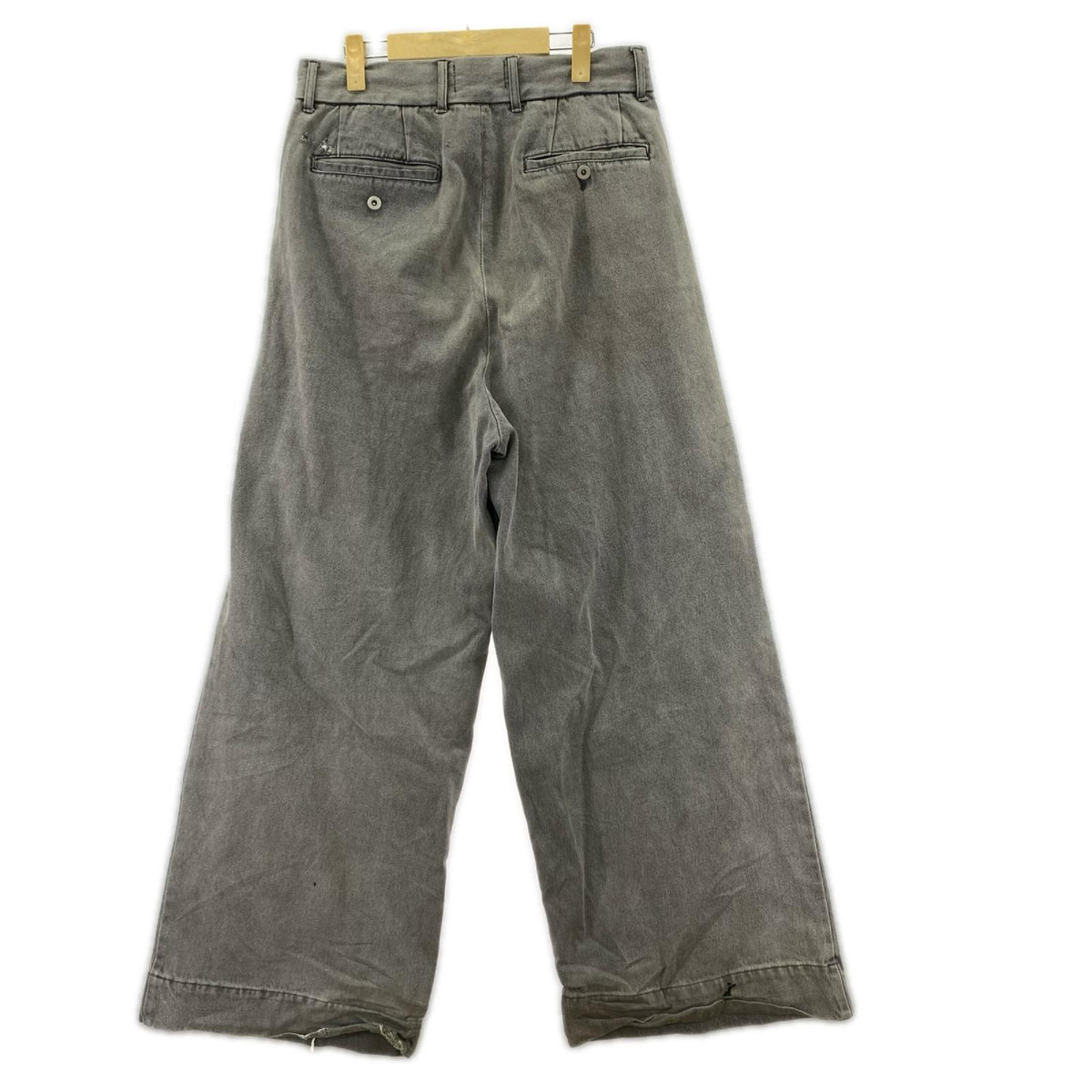デニムパンツ 2ﾀｯｸﾜｲﾄﾞﾃﾞﾆﾑﾊﾟﾝﾂ ｸﾞﾚｰ 3 グレー