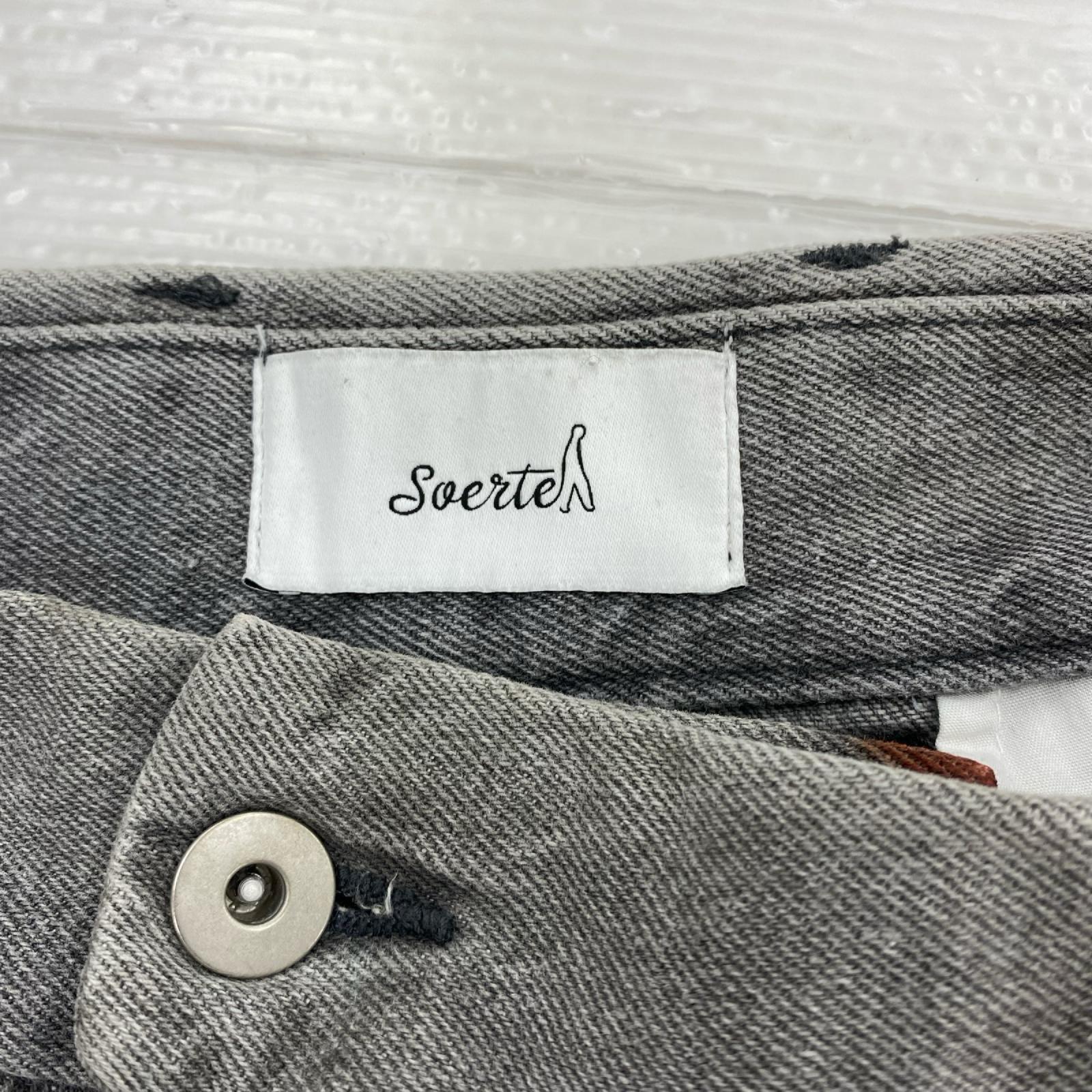 デニムパンツ 2ﾀｯｸﾜｲﾄﾞﾃﾞﾆﾑﾊﾟﾝﾂ ｸﾞﾚｰ 3 グレー