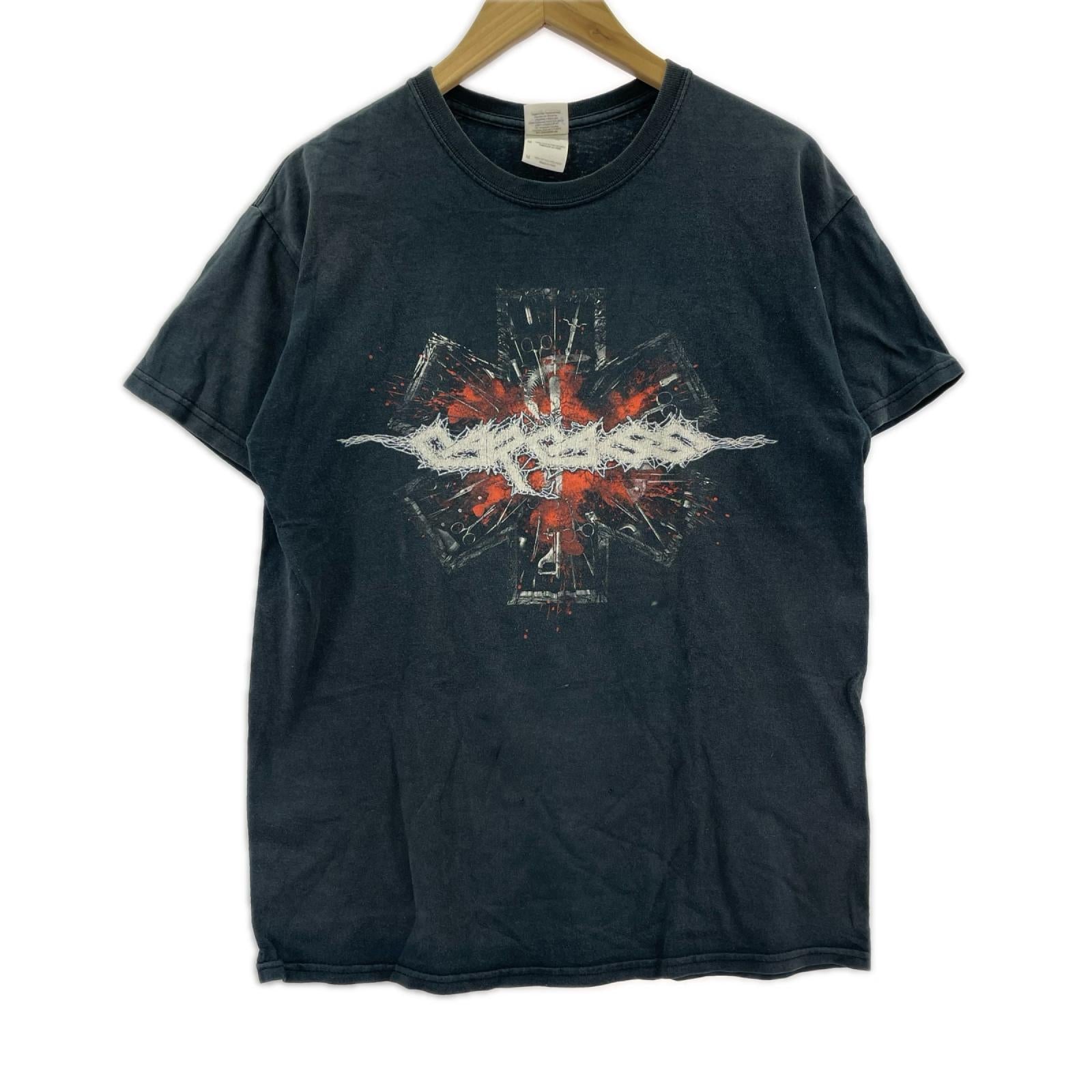 半袖Ｔシャツ CARCASS ﾊﾞﾝﾄﾞT 黒 (M) M ブラック