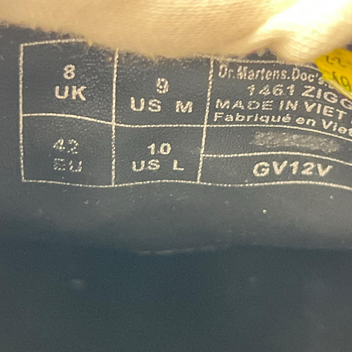 ブーツ 3ﾎｰﾙﾌﾞｰﾂ UK8 26.5cm (US8 1/2 UK8 EU43) ブラック