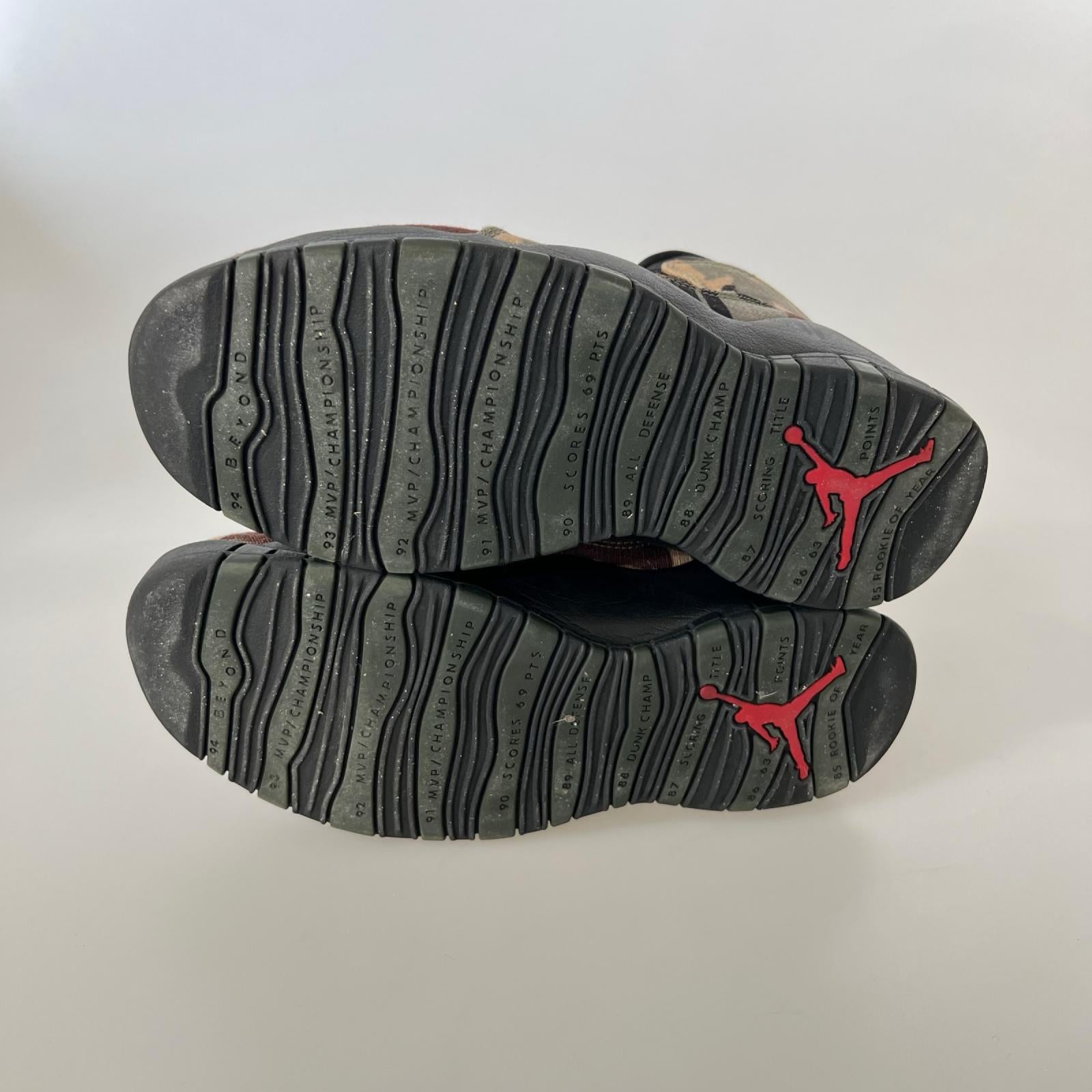 スニーカー AJ10 RETRO WOODLAND CAMO DARK ARMY 28cm (US10 UK9 1/2 EU46)