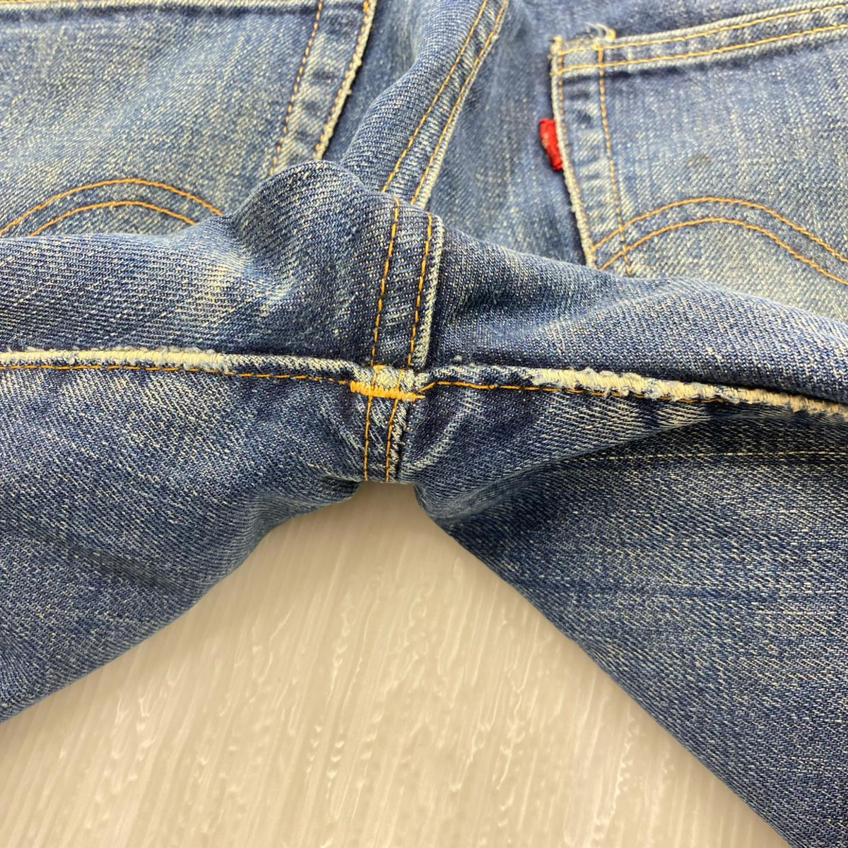 デニムパンツ Levi's 505-0217 70s ボタン裏8 30 ネイビー