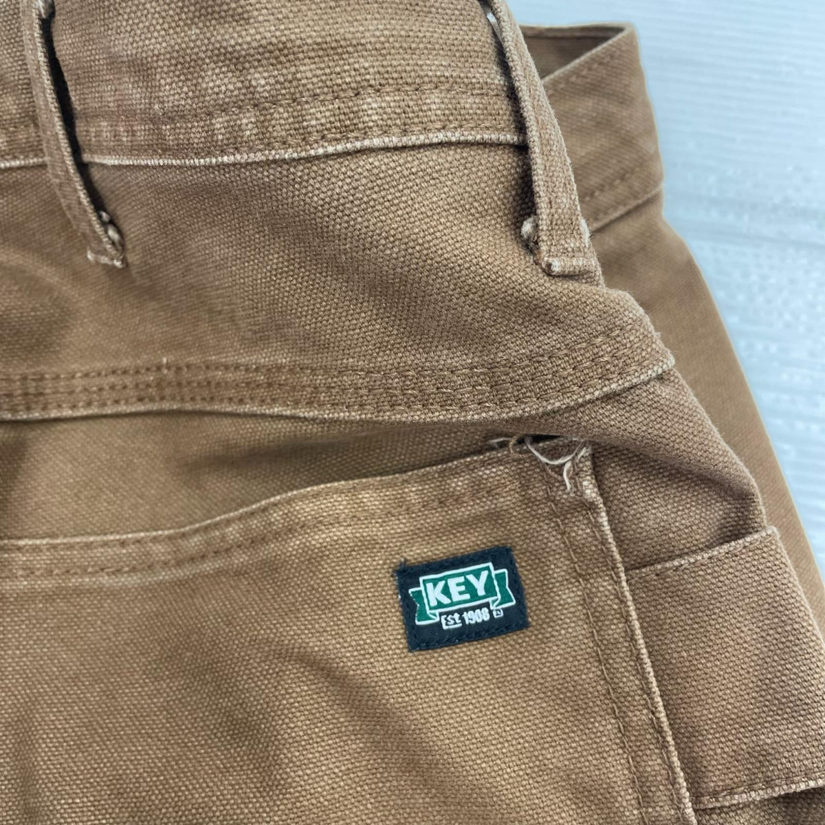 パンツ KEY ﾀﾞｯｸﾍﾟｲﾝﾀｰﾊﾟﾝﾂ W36 ブラウン