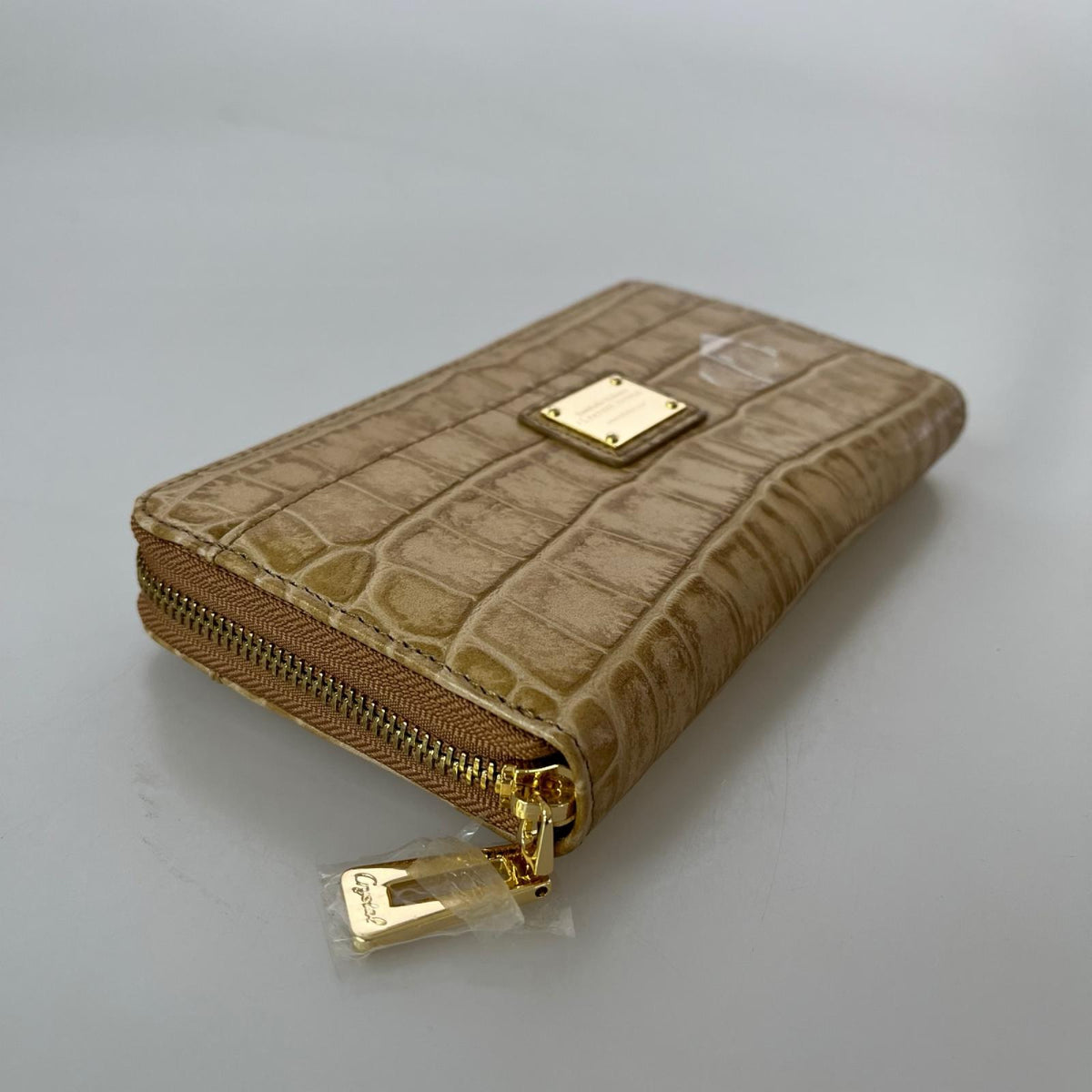 長財布 LEATHER JEWELS ｸﾛｺ型押し ﾍﾞｰｼﾞｭ ベージュ