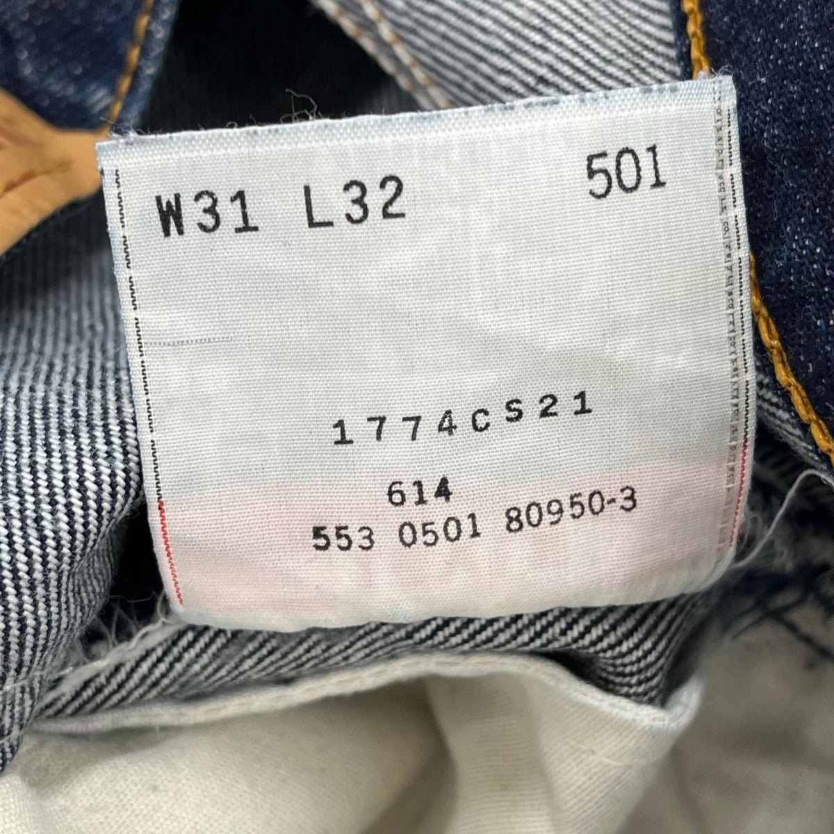 デニムパンツ Levi's 501 サンベニート製