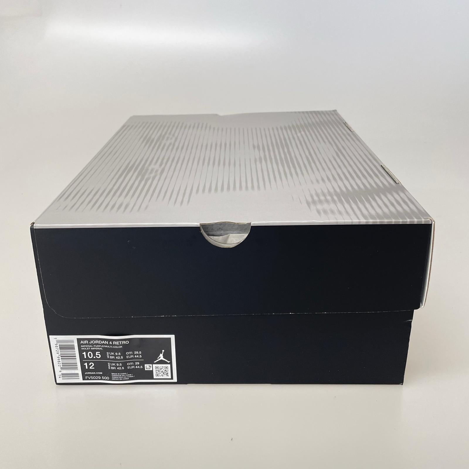 スニーカー FV5029-500 Air Jordan 4 Retro OG 28.5cm (US10 1/2 UK10 EU47) パープル