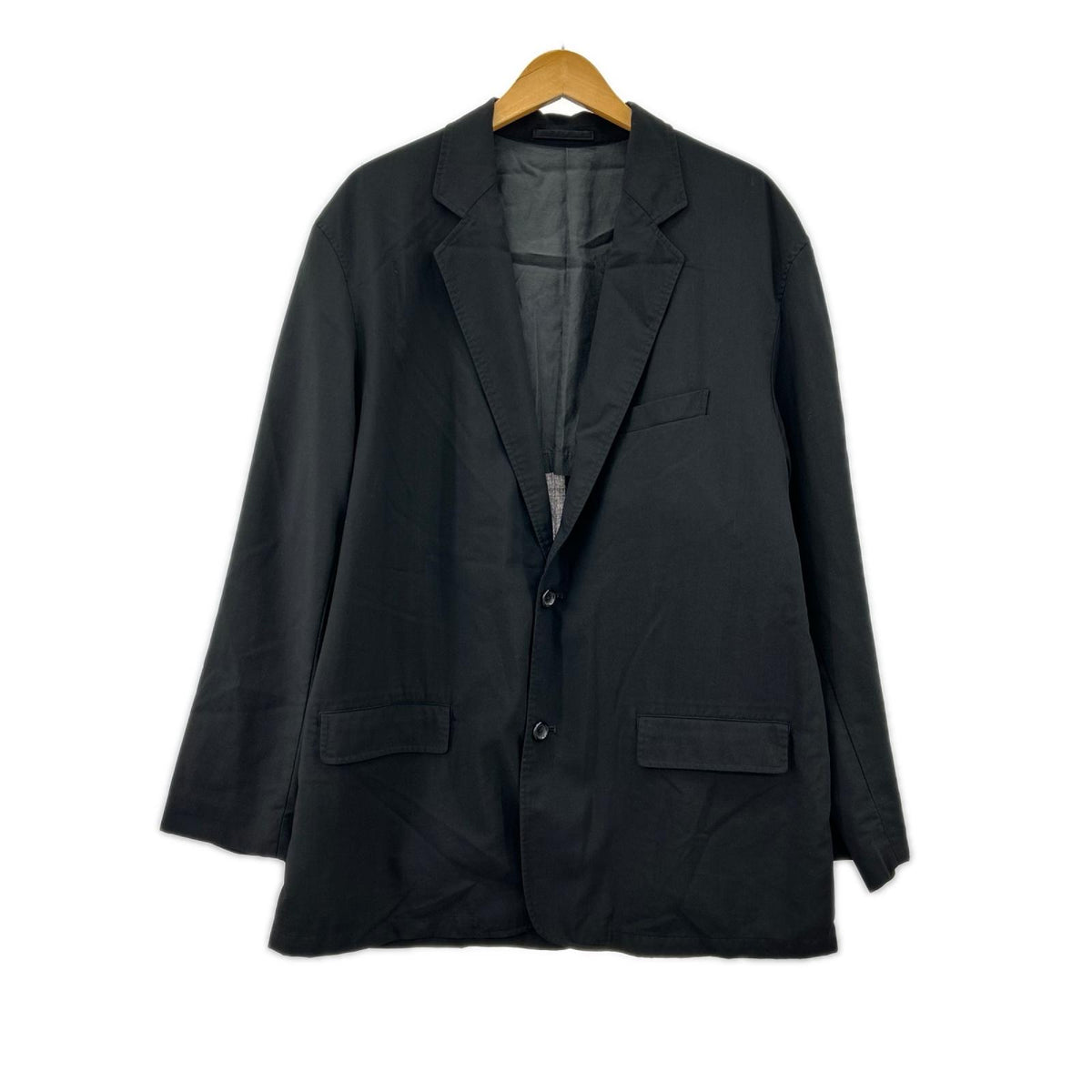 テーラードジャケット Deep Black Wool Jacket (S) S ブラック