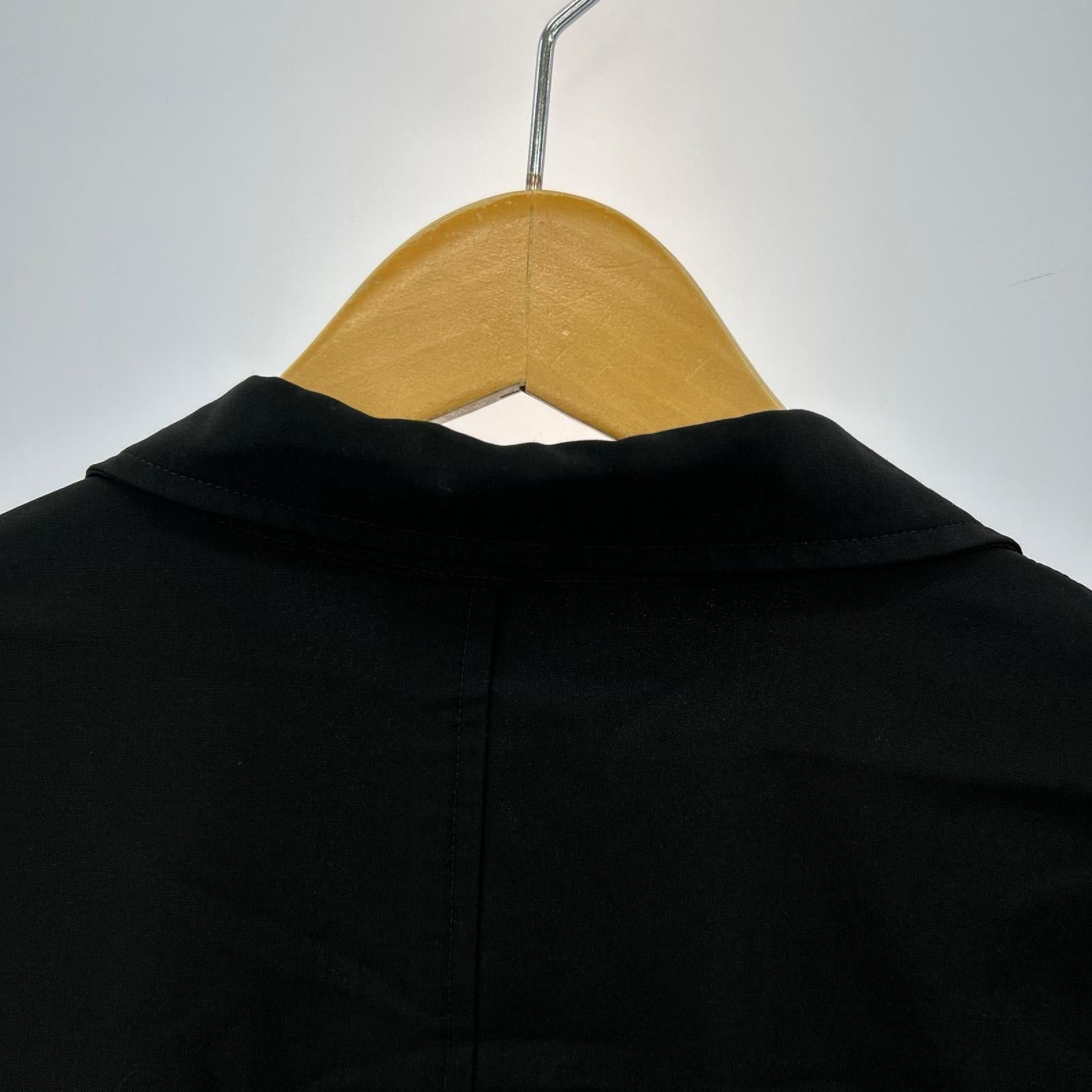 テーラードジャケット Deep Black Wool Jacket (S) S ブラック