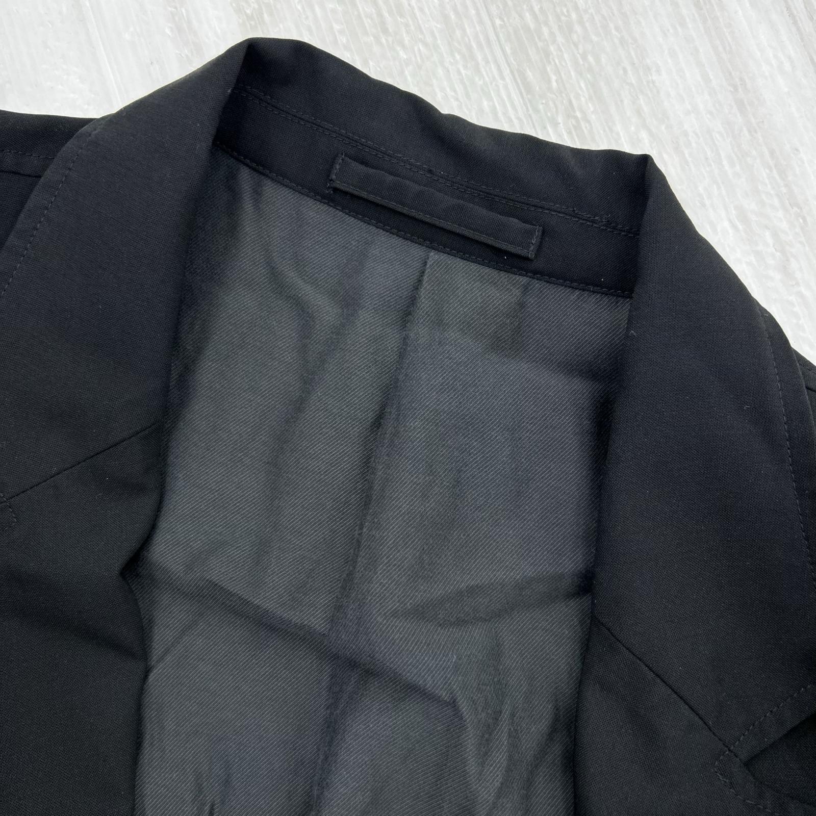 テーラードジャケット Deep Black Wool Jacket (S) S ブラック