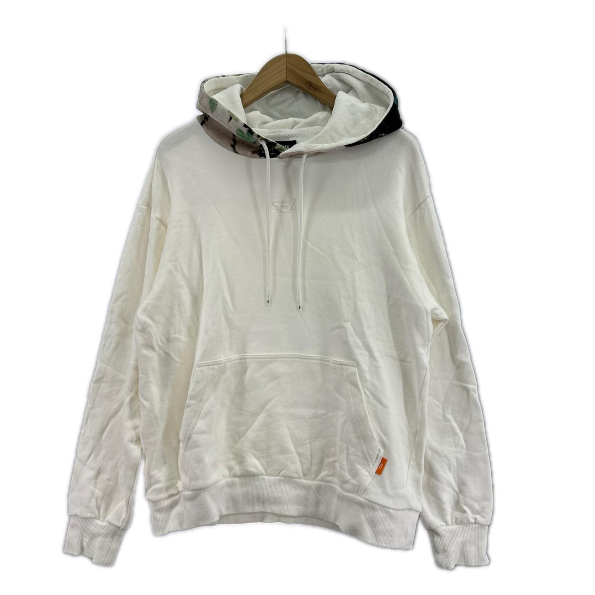 パーカー SEA PHOTO HOODIE ﾎﾜｲﾄ M M ホワイト