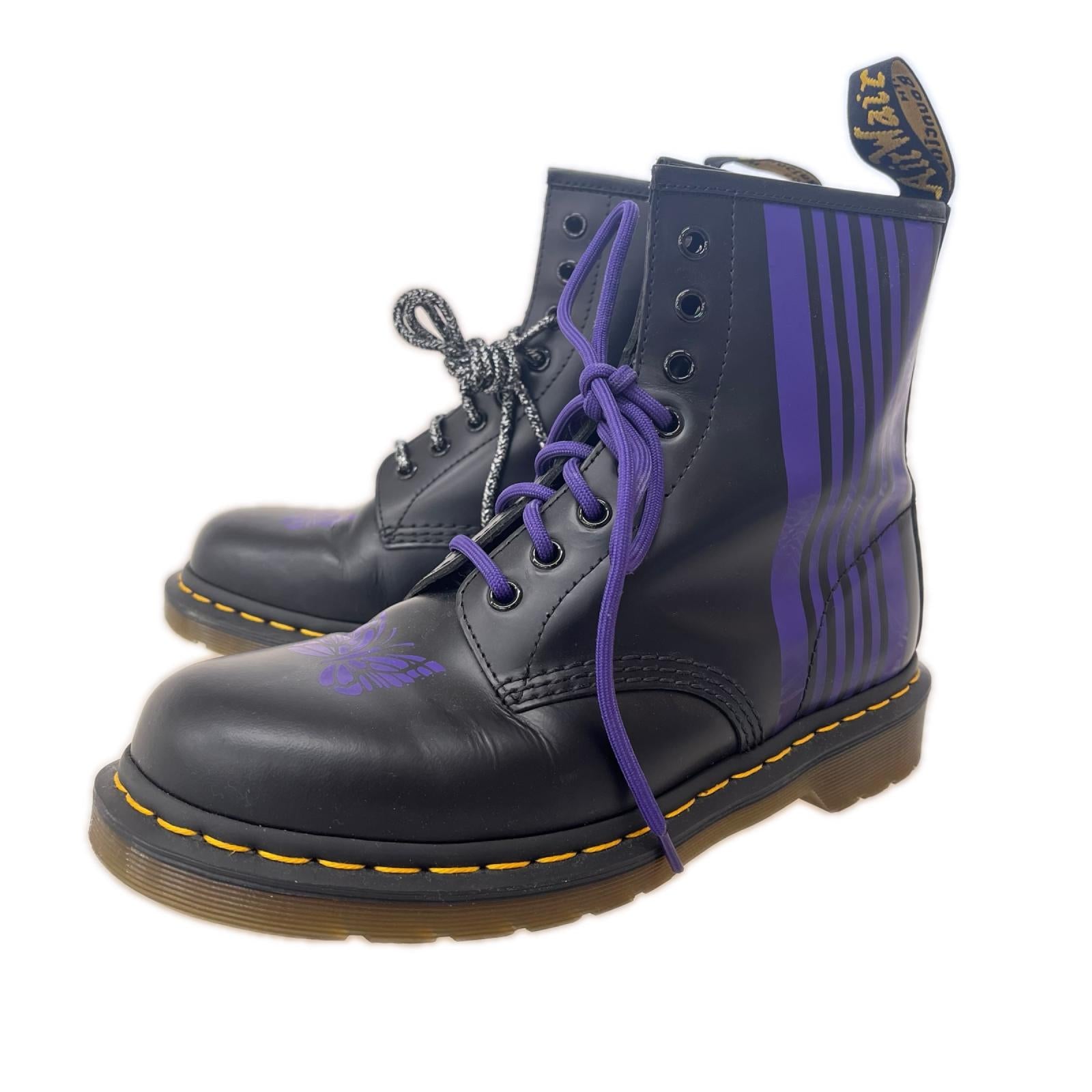 ブーツ 60周年 1460 Special 8 Holes Stripe Boots 8ホールブーツ （UK7） ブラック