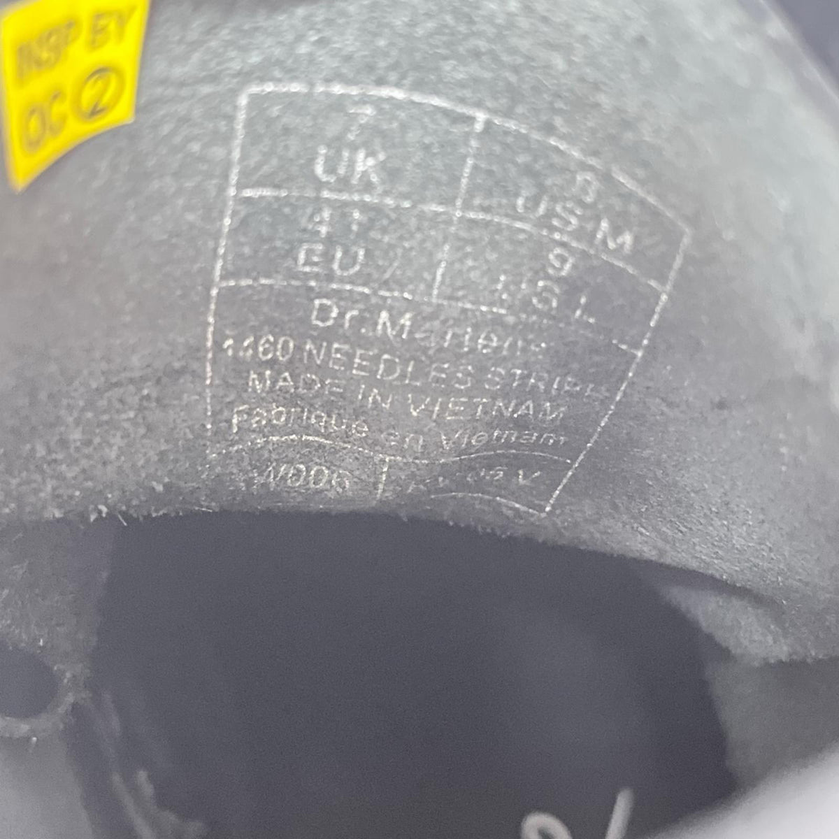 ブーツ 60周年 1460 Special 8 Holes Stripe Boots 8ホールブーツ （UK7） ブラック